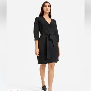 Everlane The Japanese GoWeave Long Sleeve Mini Wrap Dress